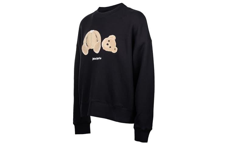 Кофта Palm Angels Bear Print Sweatshirt Black — фото 3