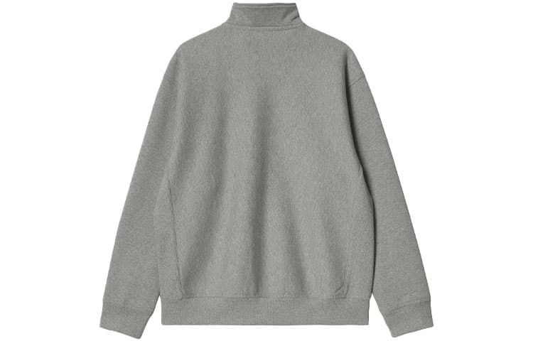 Кофта Carhartt WIP Half Zip American Script Sweatshirt Grey - изображение 2