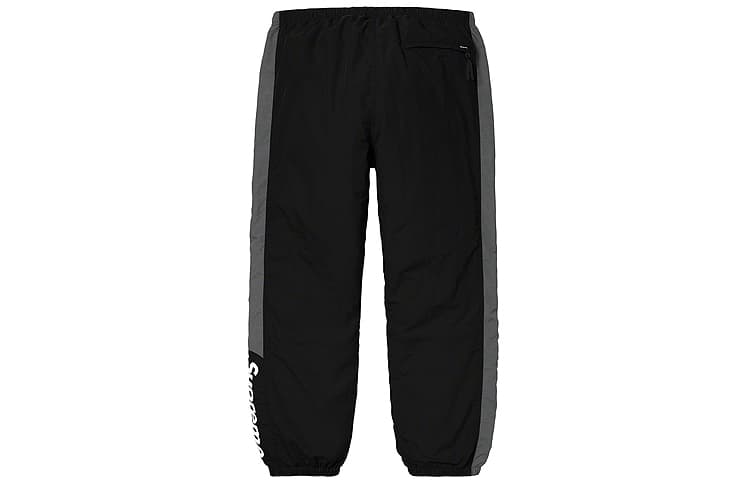 Штаны Supreme FW19 Side Logo Track Pant Black - изображение 2
