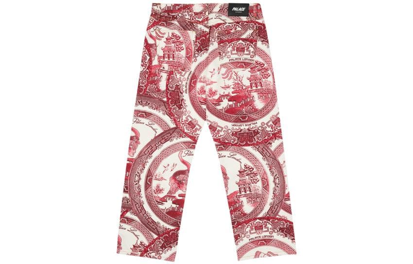 Штаны PALACE SS22 China Plate Trousers Red - изображение 2