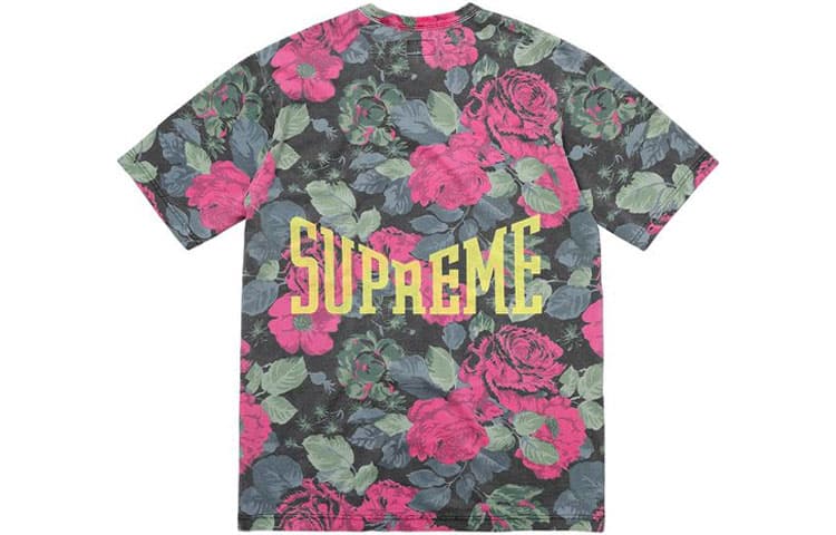 Футболка Supreme Flowers Tee Black - изображение 2