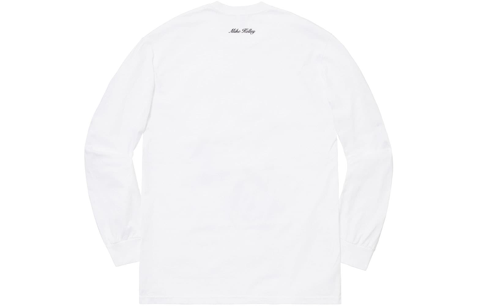 Футболка Supreme FW18 Mike Kelley AhhYouth! L/S Tee White - изображение 2