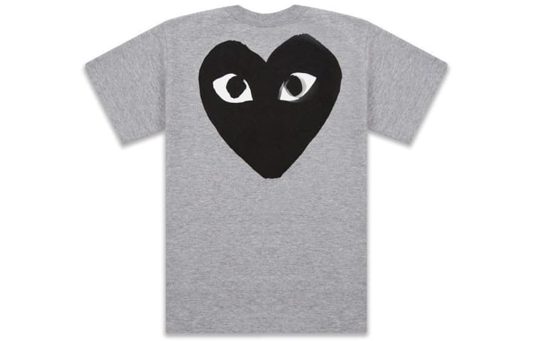 Футболка CDG Play T-Shirt Grey - изображение 2