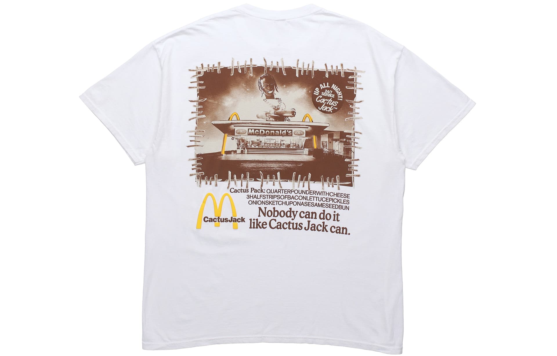 Футболка Travis Scott Cactus Jack x McDonald's Vintage Action T-Shirt - изображение 2
