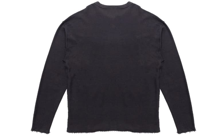 Футболка Drew House logo FW21 Reverse Terry Secret Ls Tee Black Secret T - изображение 2