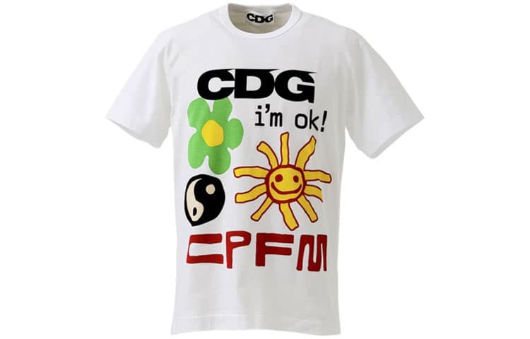 Футболка CDG x Cactus Plant Flea Market I'm okT - изображение 1