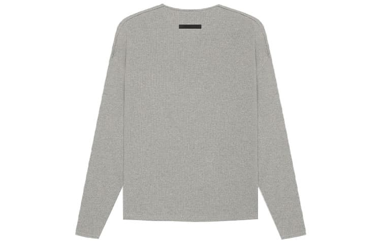 Кофта Fear of God Essentials Thermal Henley Long Sleeve Dark Heather Oatmeal T - изображение 2