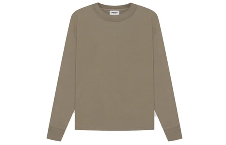 Кофта Fear of God Essentials SS21 Long Sleeve Tee Taupe LogoT - изображение 2