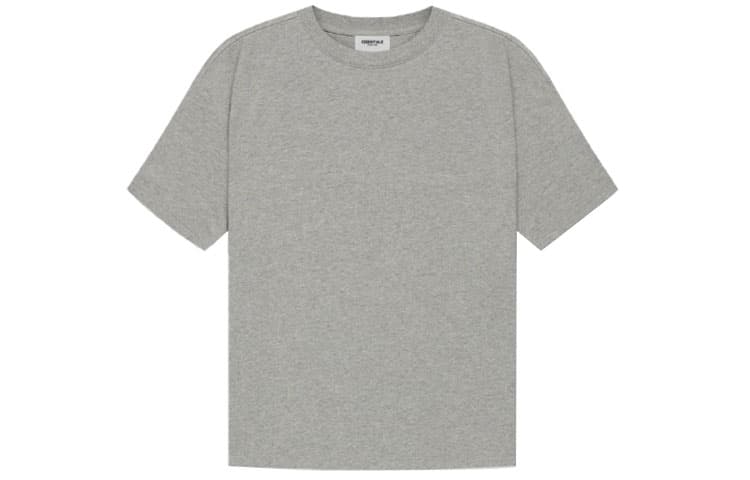 Футболка Fear of God Essentials SS21 Short Sleeve Tee Dark Heather Oatmeal LogoT - изображение 2