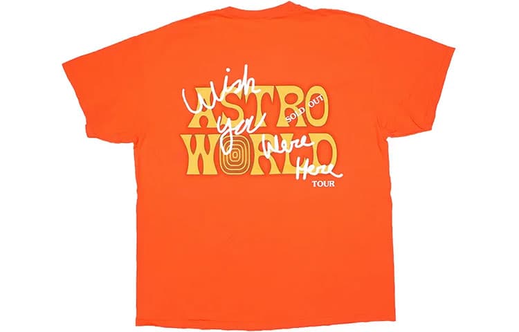 Футболка Travis Scott Cactus Jack Houston Exclusive Orange Tee T - изображение 2