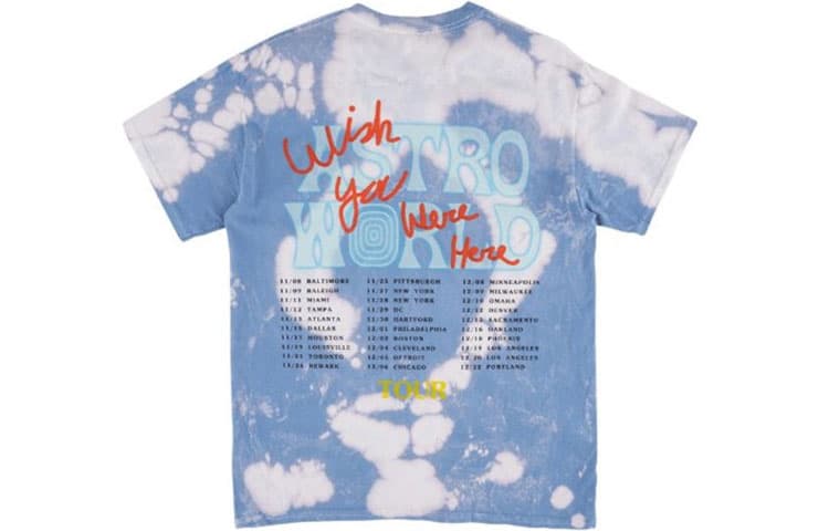 Футболка Travis Scott Cactus Jack No Bystanders Tie Dye Tee T - изображение 2
