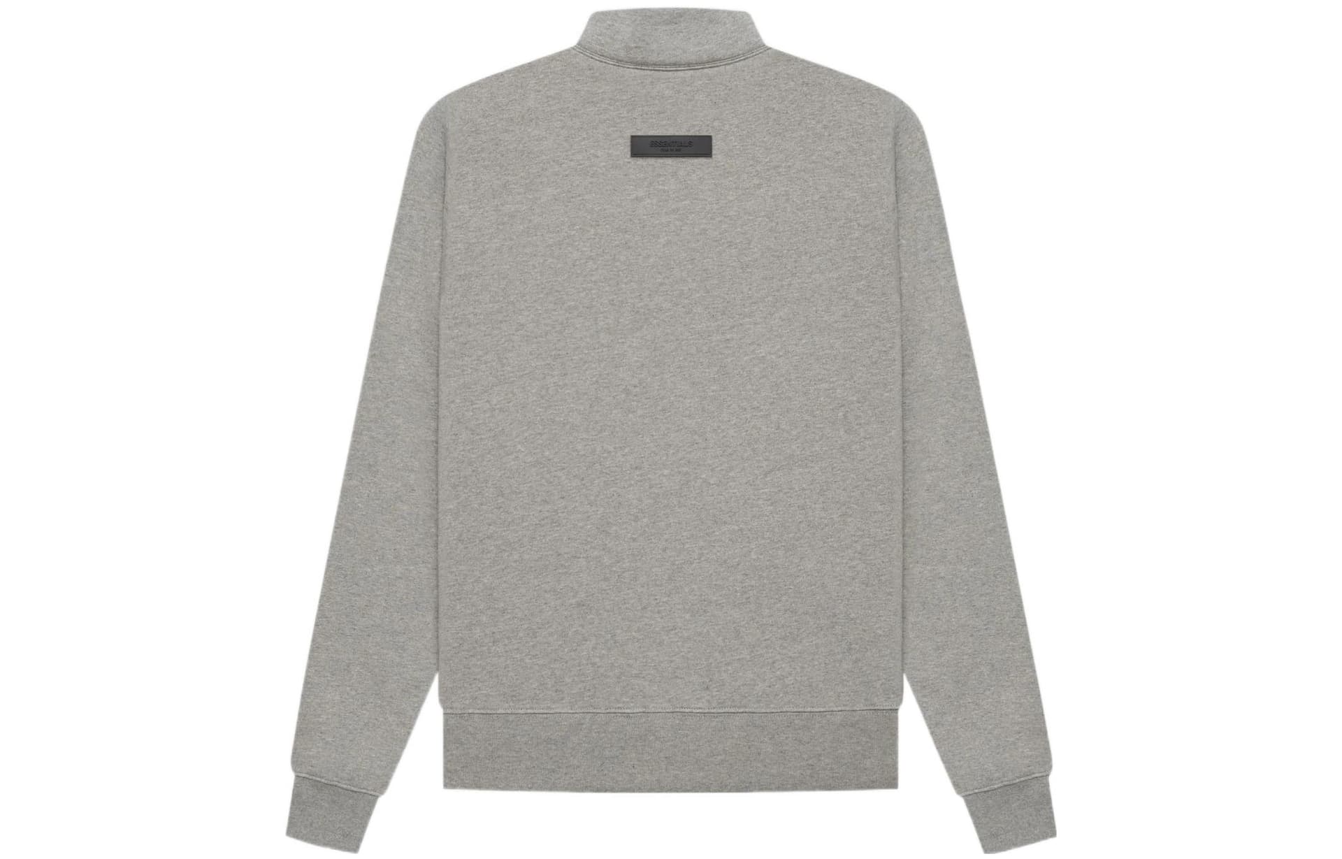 Худи Fear of God Essentials SS22 Mockneck Dark Oatmeal Logo - изображение 2