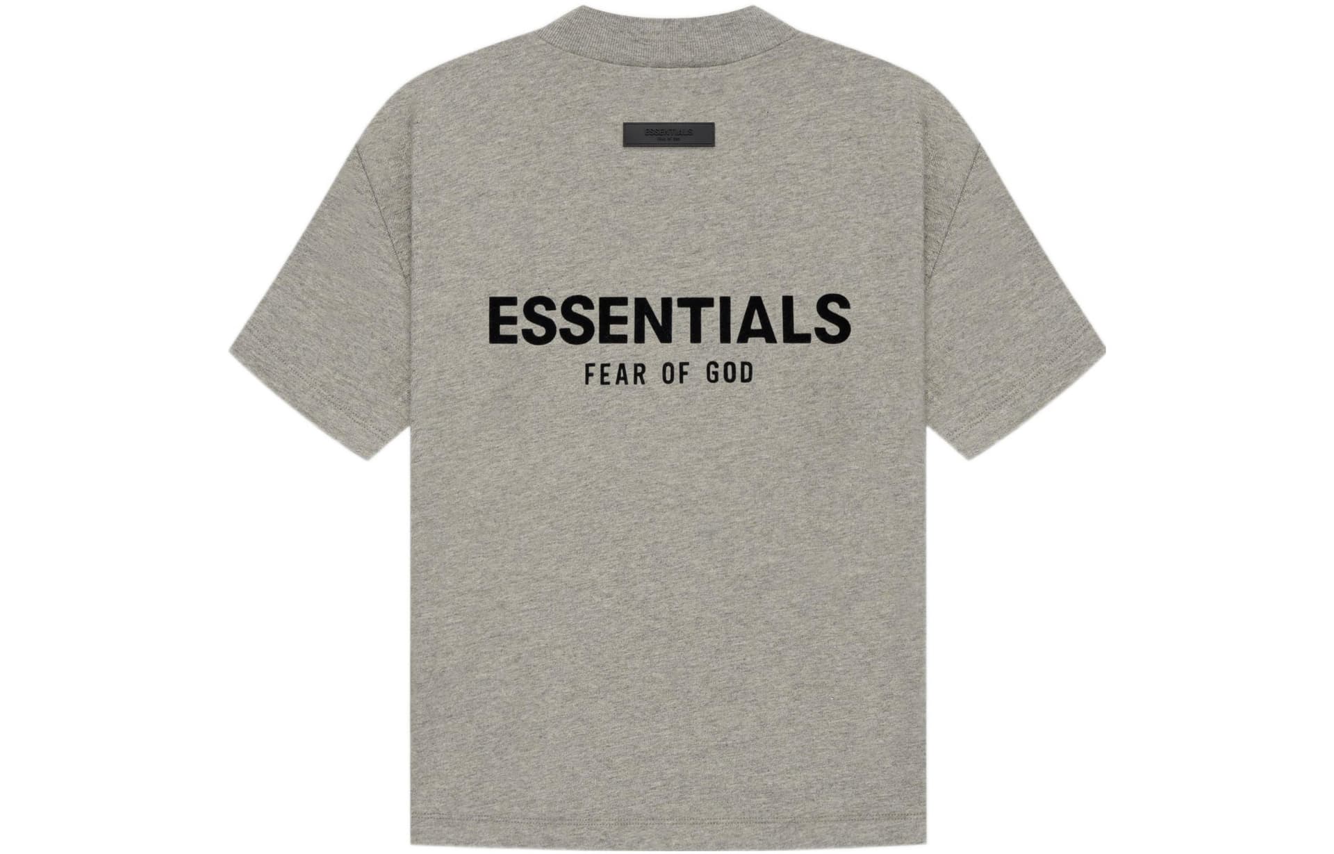Футболка Fear of God Essentials SS22 Kids Tee Dark Oatmeal LogoT - изображение 2