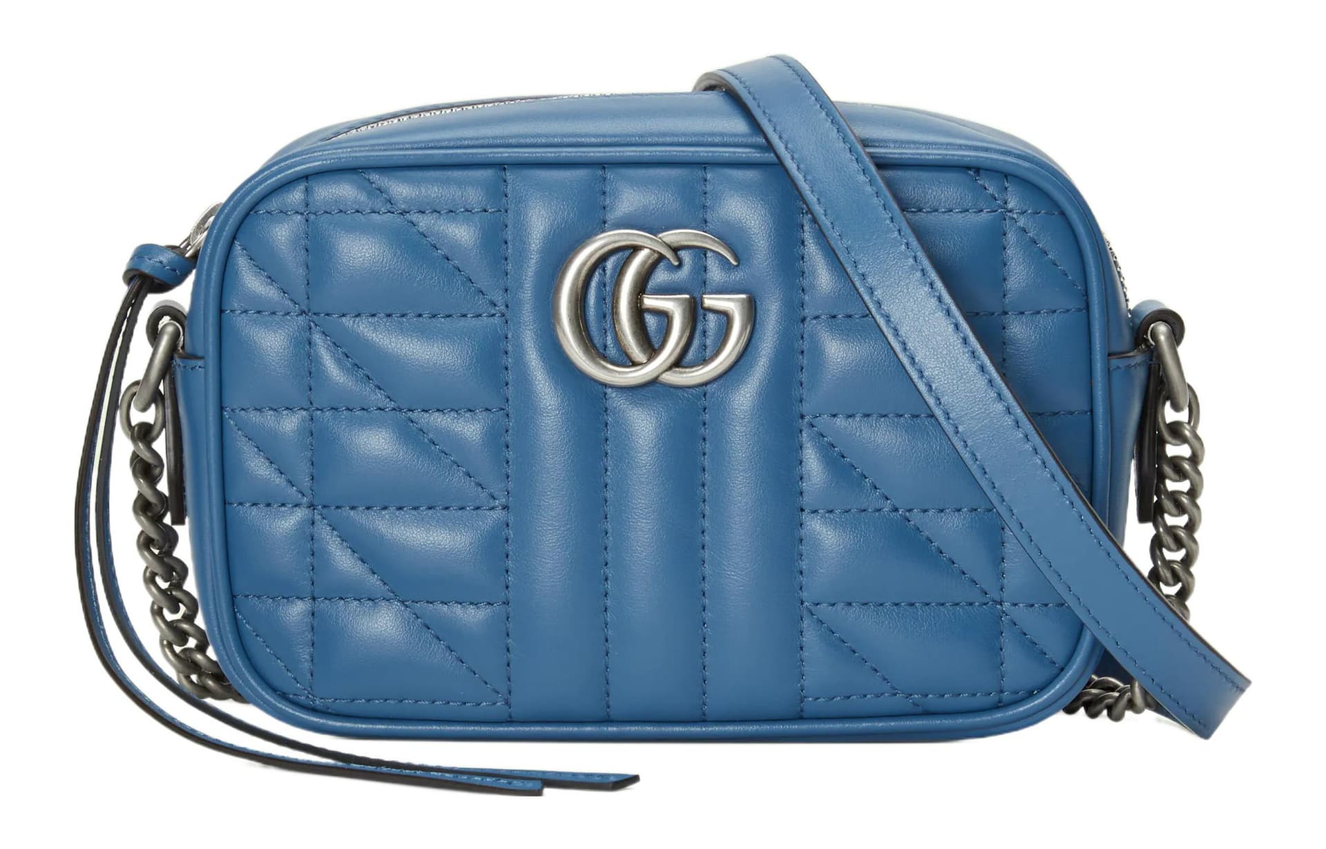 Мини-сумка Gucci GG Marmont Mini Blue - изображение 1