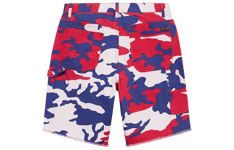 Джинсовые шорты Supreme SS22 Week 17 Cutoff Double Knee Denim Painter Short - изображение 2