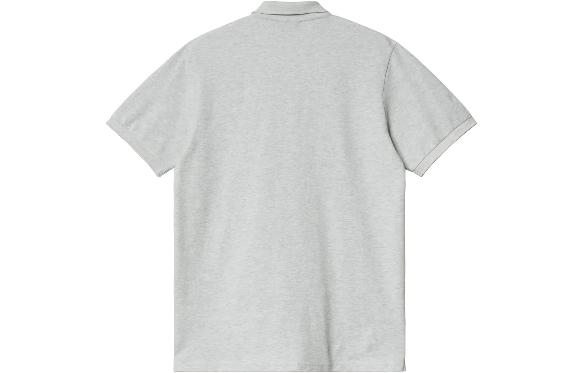 Поло Carhartt WIP SS22 Ss Chase Pique Polo-Ash Heather LogoPolo - изображение 2