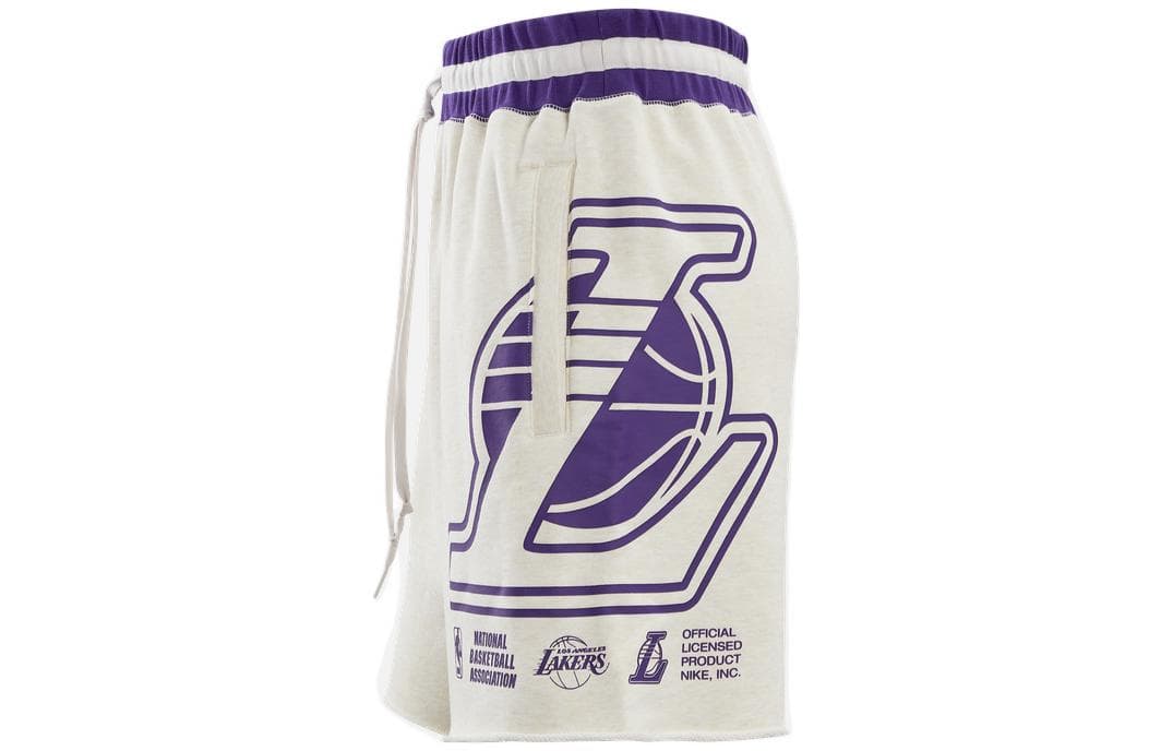 Баскетбольные шорты Nike Lakers Logo Basketball Shorts White - изображение 3