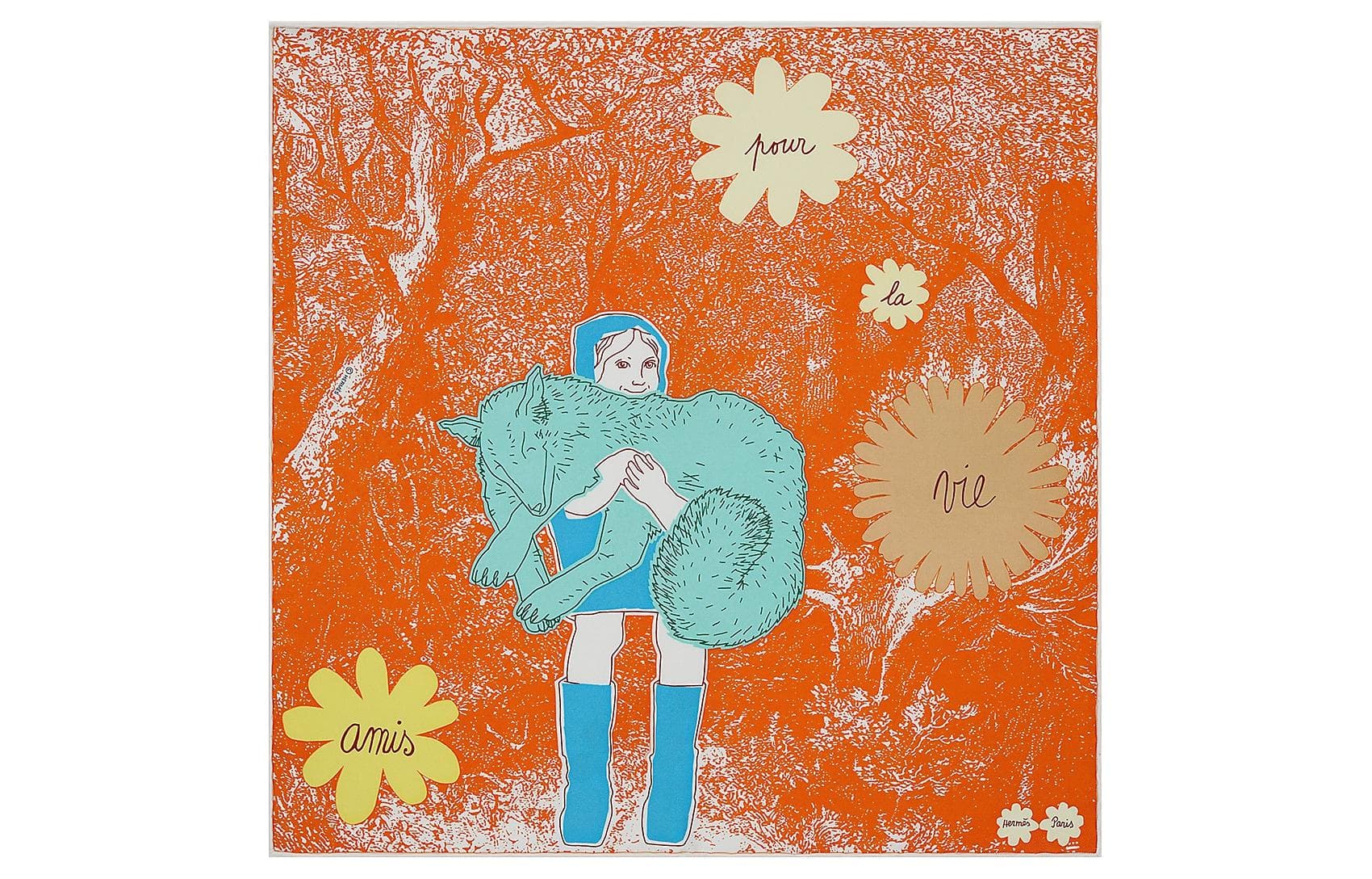 Платок HERMES Amis pour la Vie scarf - изображение 1
