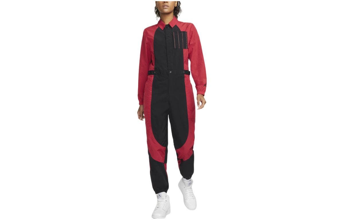 Jordan FW22 Colorblock Jumpsuit Black - изображение 3