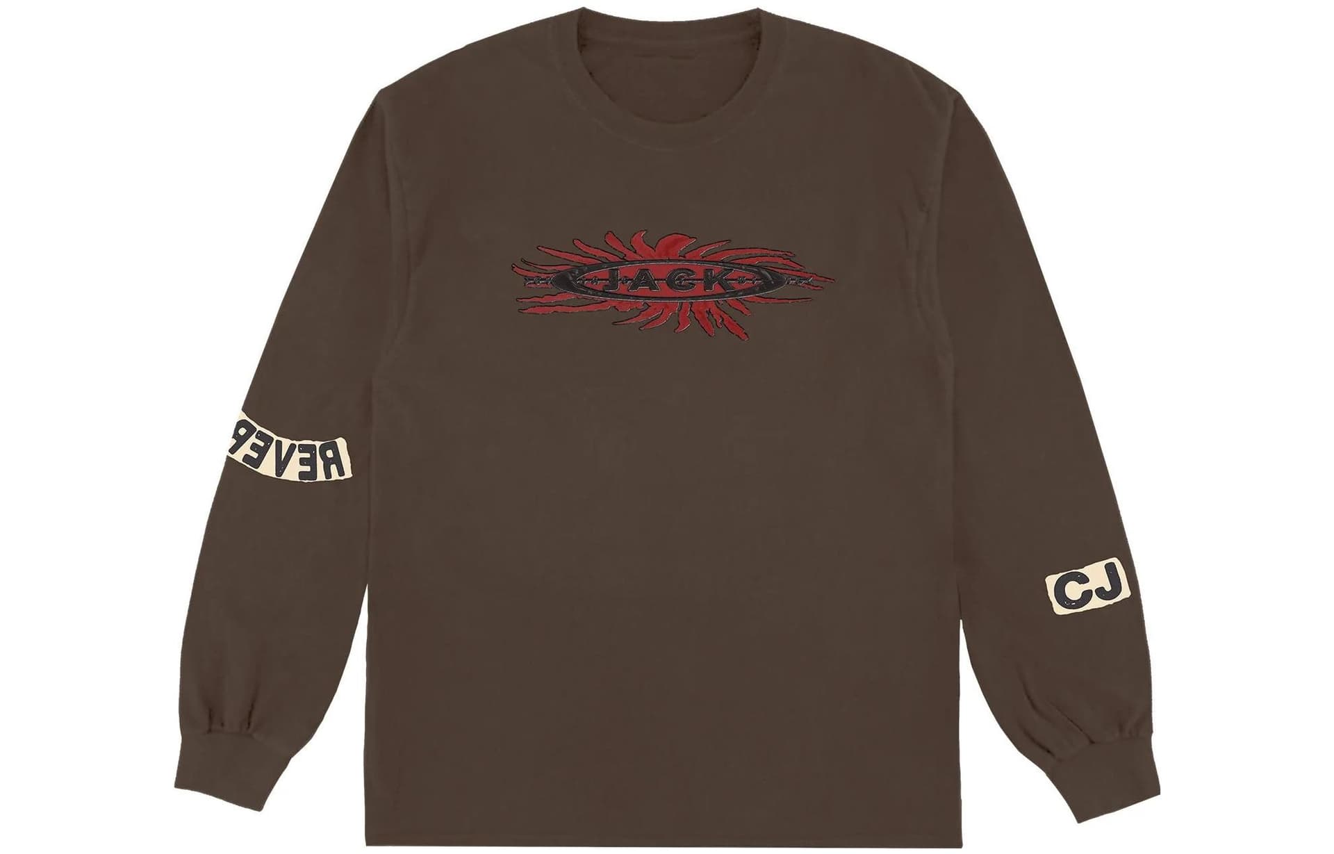 Кофта Travis Scott Cactus Jack Reverse Jack Long Sleeve Tee Brown - изображение 2