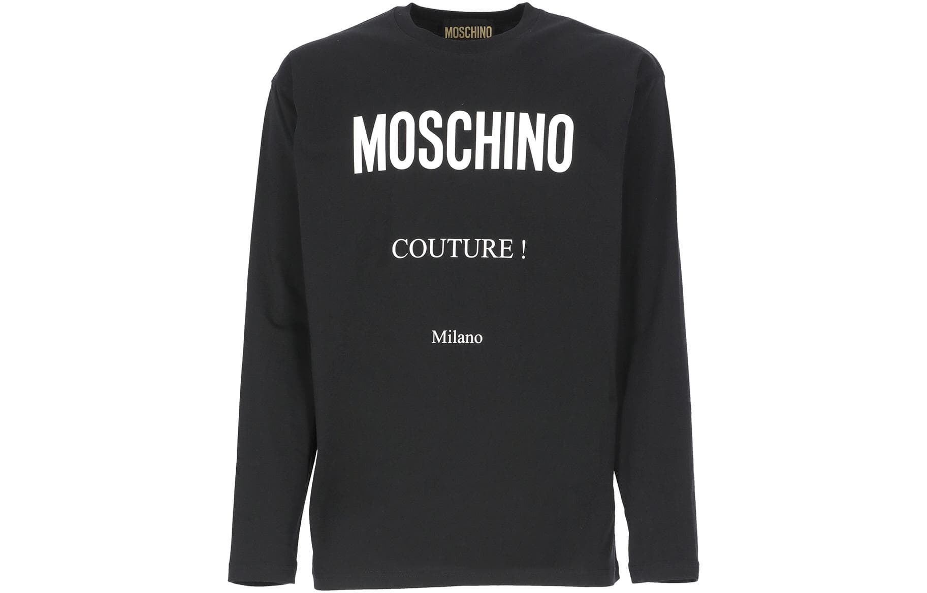 Футболка Moschino FW22 Black Crewneck T-Shirt - изображение 1