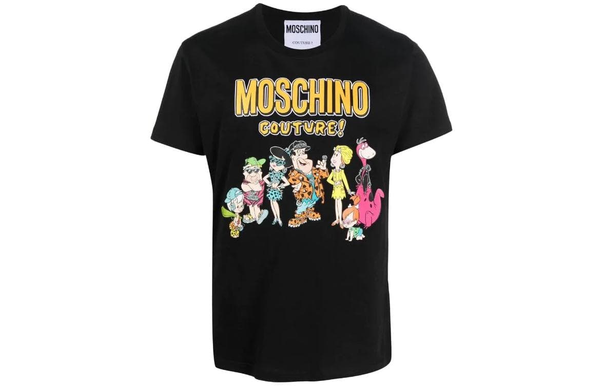 Футболка MOSCHINO x The Flintstones FW22 LogoT - изображение 1