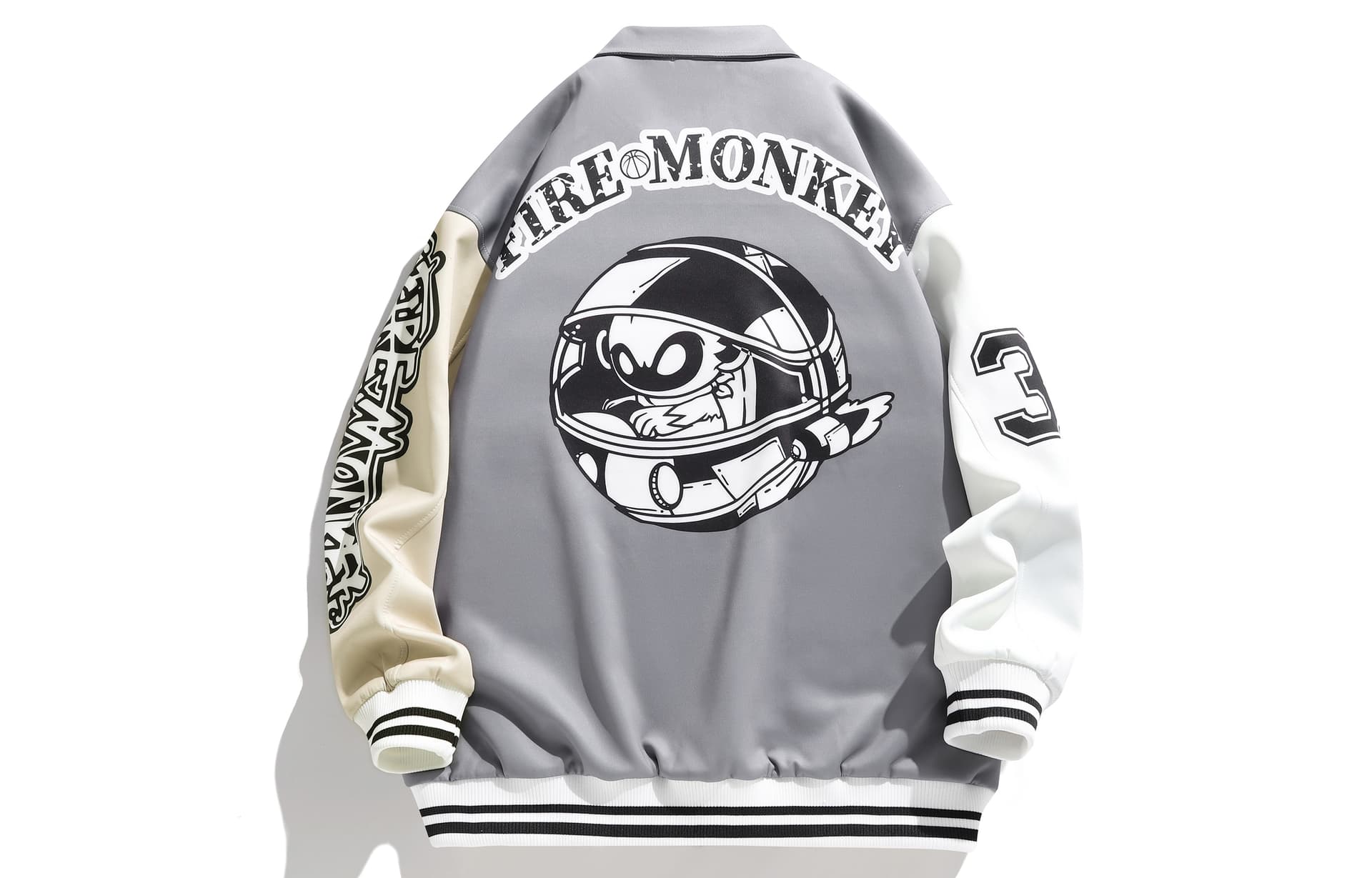Бомбер FireMonkey Cartoon Patchwork Jacket - изображение 2