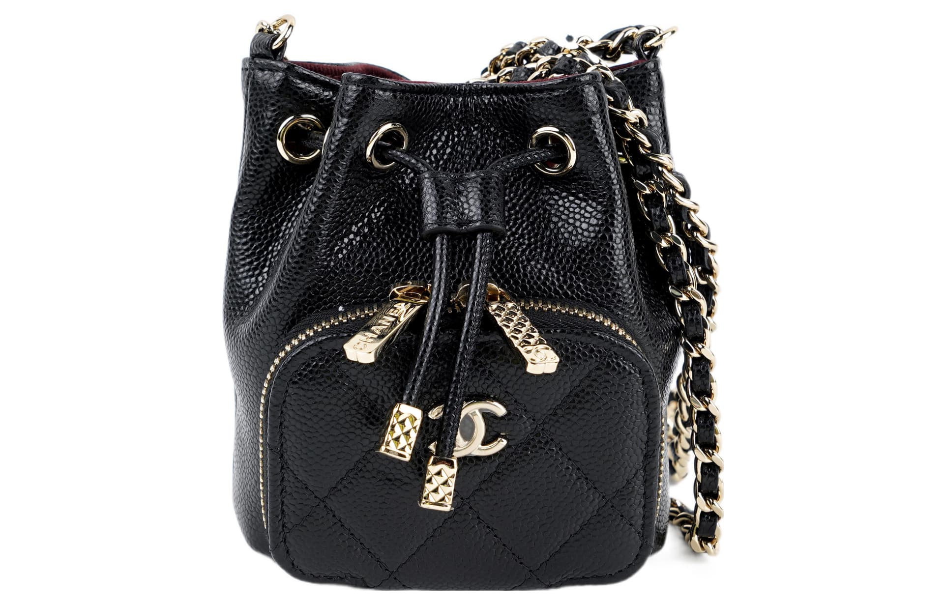 Сумка через плечо CHANEL 22B Bucket Bag Black - изображение 1