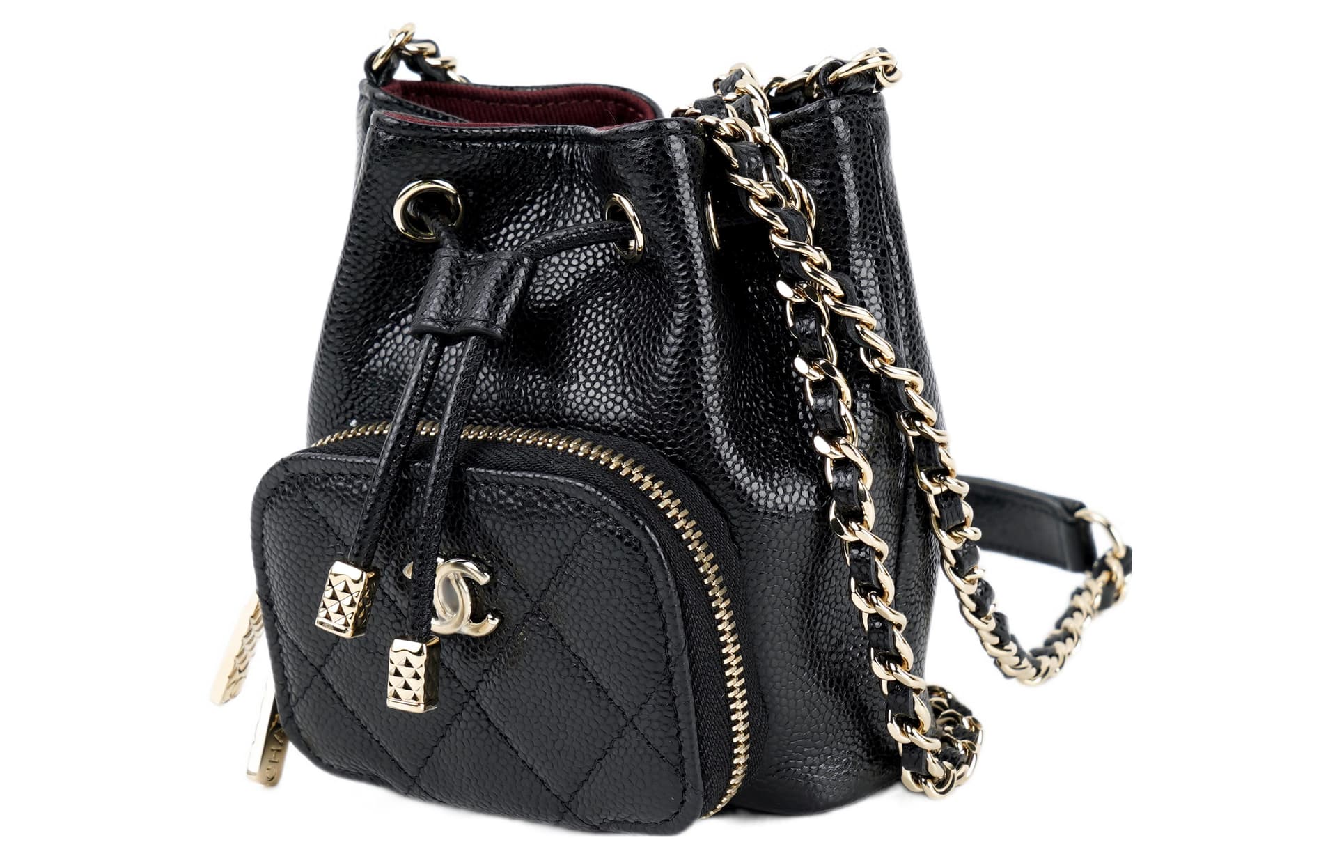 Сумка через плечо CHANEL 22B Bucket Bag Black - изображение 2