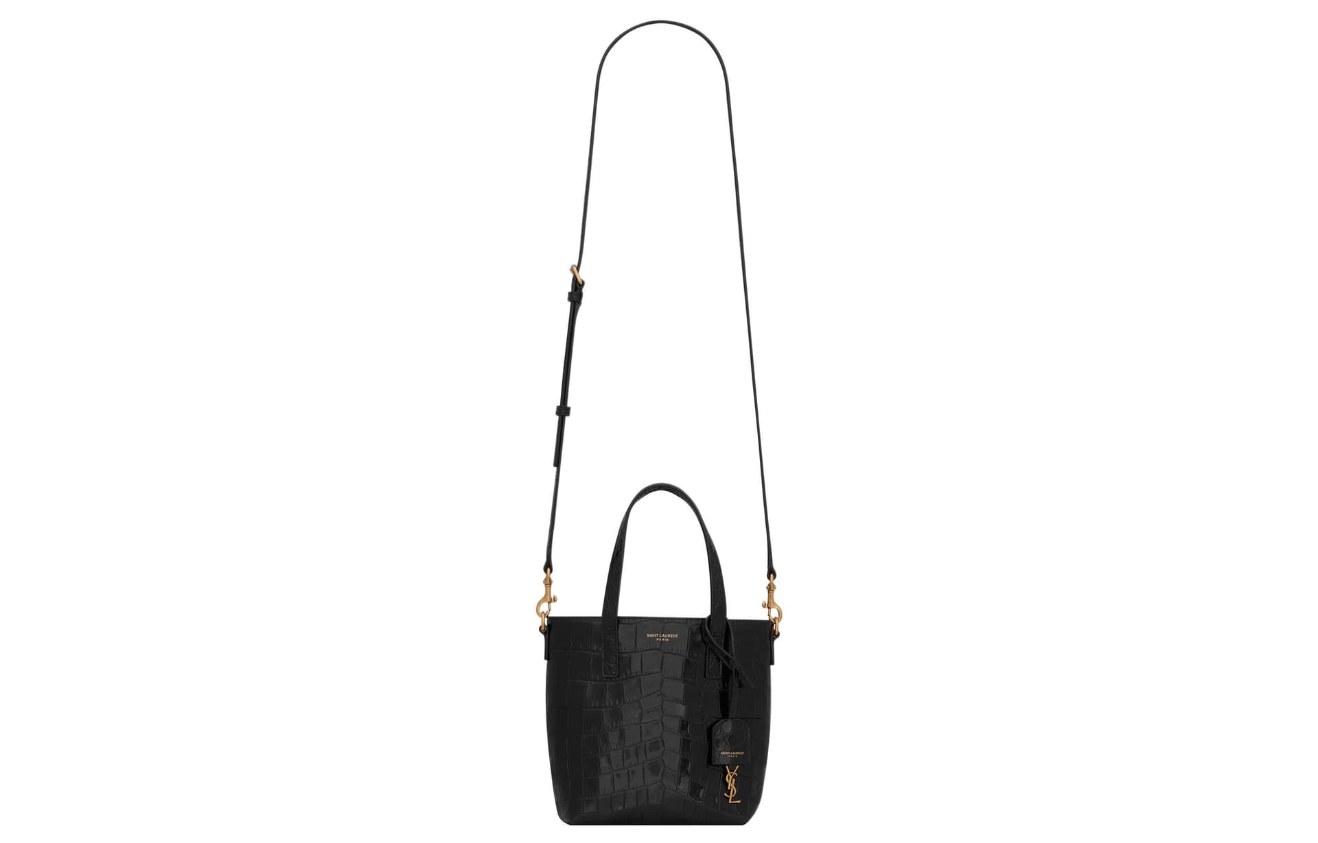 Мини-сумка Saint Laurent Paris Mini Tote Bag Black - изображение 5
