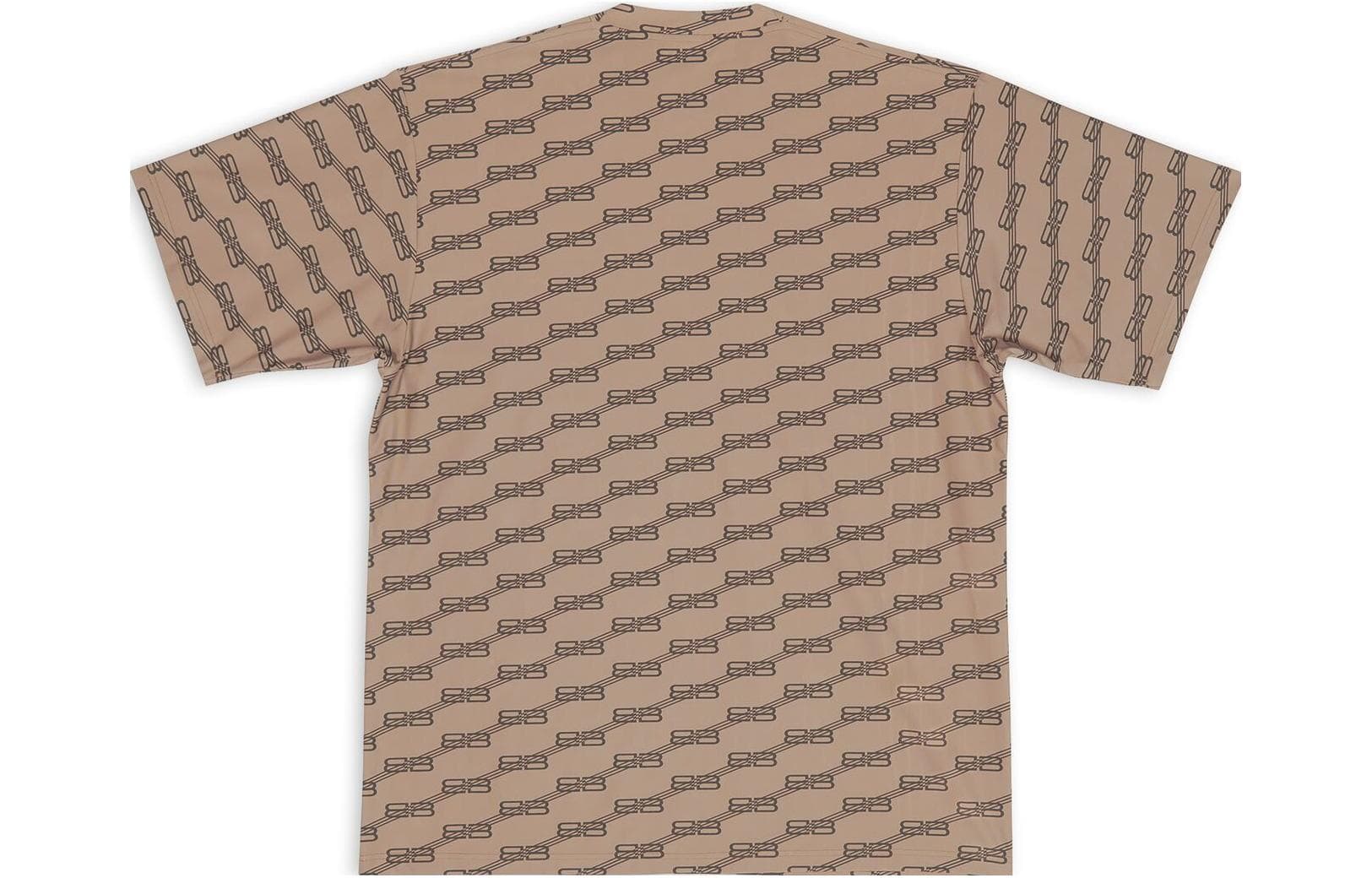 Футболка Balenciaga FW22 Logo Crewneck T-Shirt Brown — фото 2