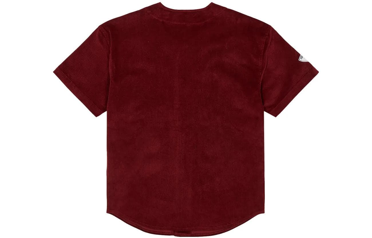 Бомбер PALACE FW22 Cord Baseball Jersey Burgundy - изображение 2