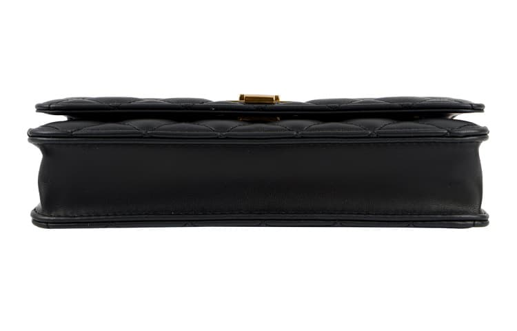 Сумка через плечо Charles & Keith Quilted Chain Shoulder Bag Black - изображение 4
