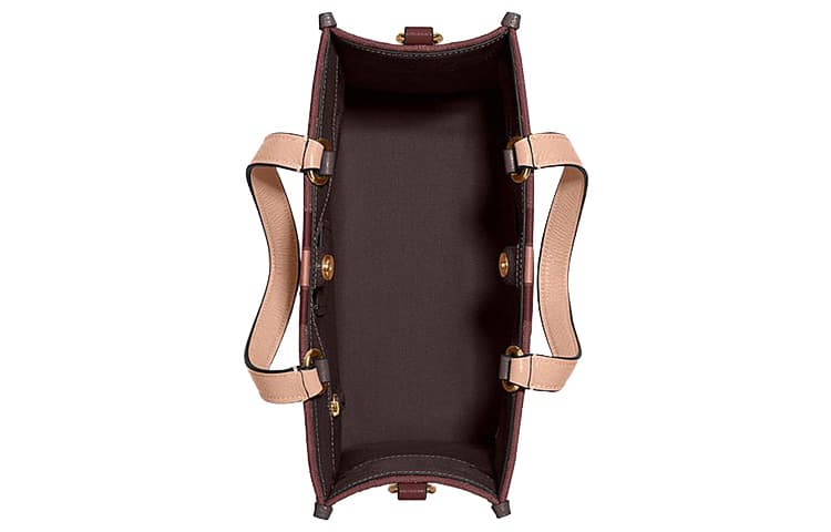 Сумка COACH Dempsey 30 Tote Bag Red Brown - изображение 3