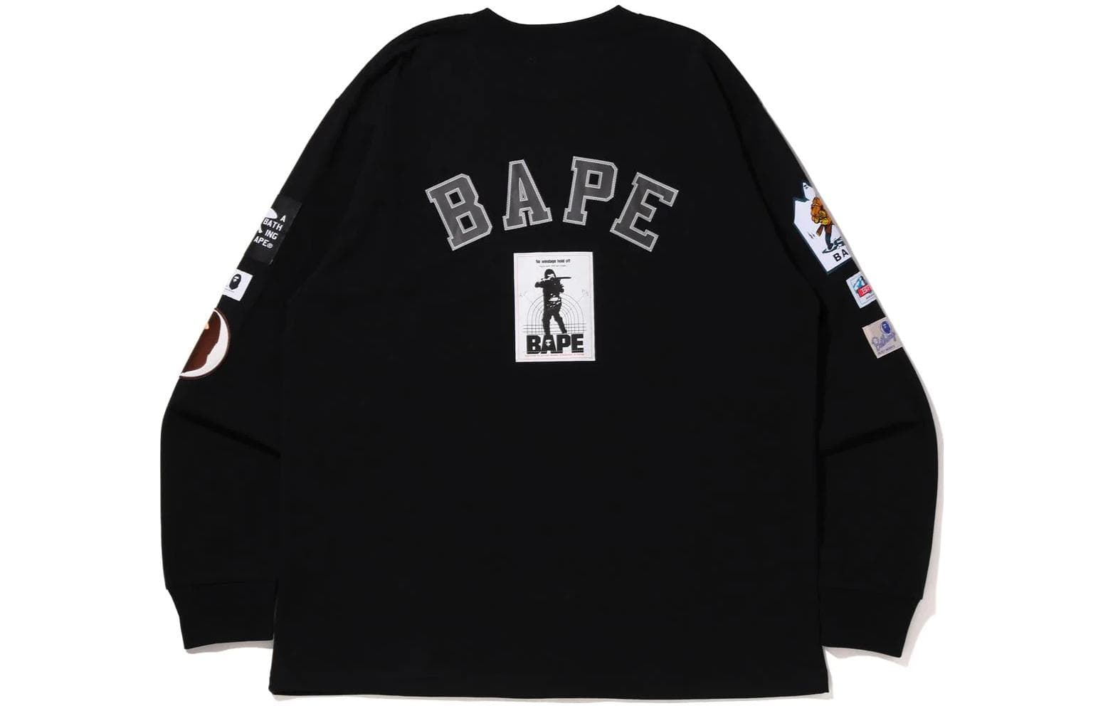 Футболка BAPE FW22 Bape Multi Label Relaxed Fit LS Tee T - изображение 2