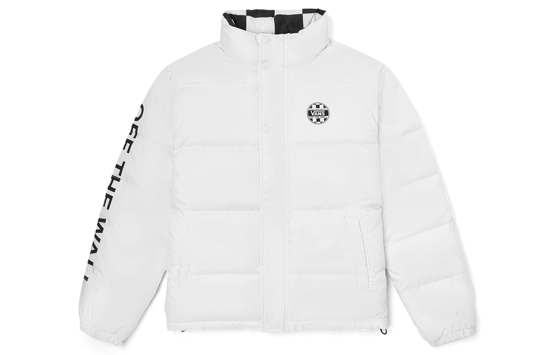 Зимняя куртка Vans Reversible Checkered Long Sleeve Puffer Jacket - изображение 3