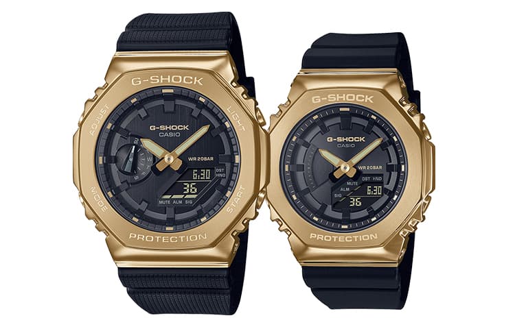 Часы CASIO G-SHOCK GM-2100G-1A9PR+GM-S2100GB-1APR - изображение 1