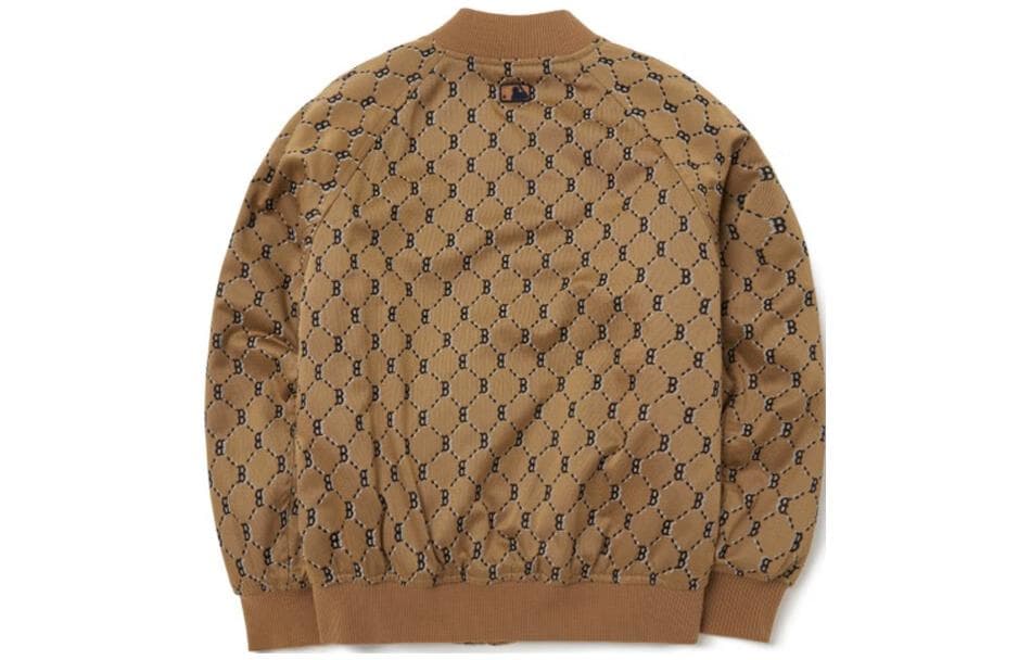 Бомбер MLB FW22 Logo Long Sleeve Beige - изображение 2