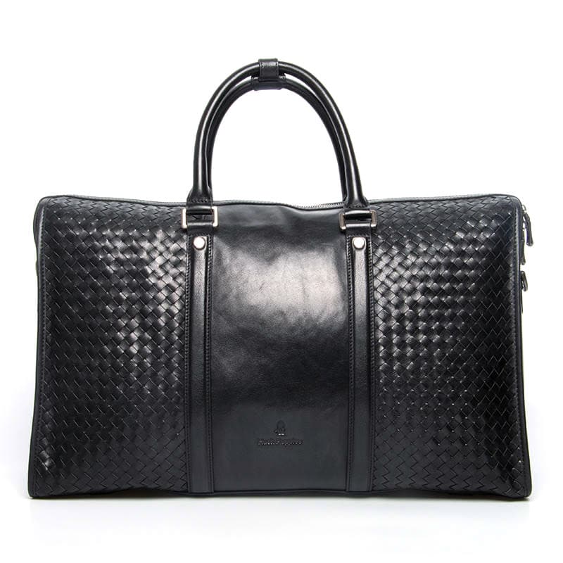 Портфель Hush Puppies Braided Leather Briefcase Large Black - изображение 1