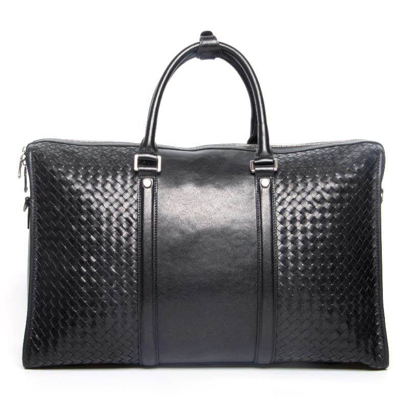 Портфель Hush Puppies Braided Leather Briefcase Large Black - изображение 2