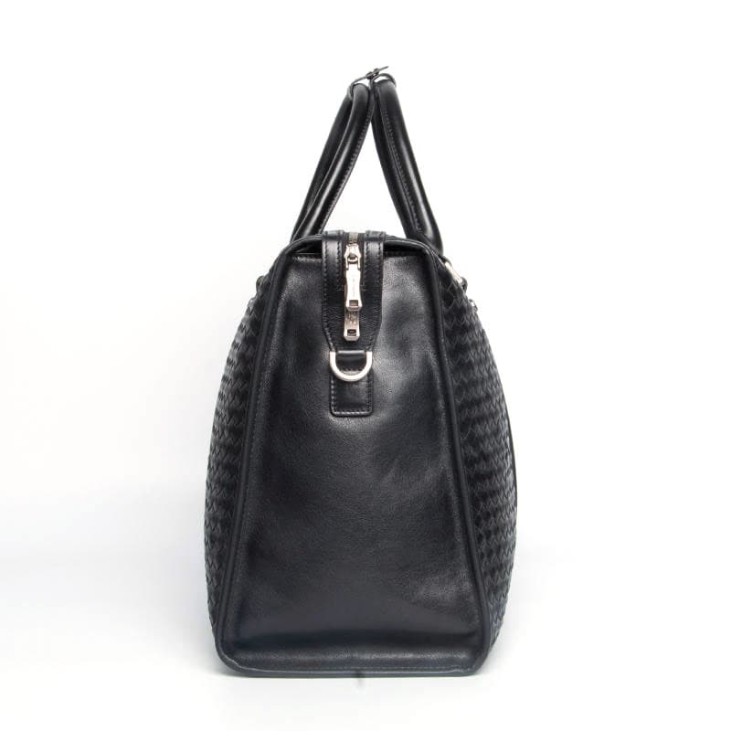 Портфель Hush Puppies Braided Leather Briefcase Large Black - изображение 3