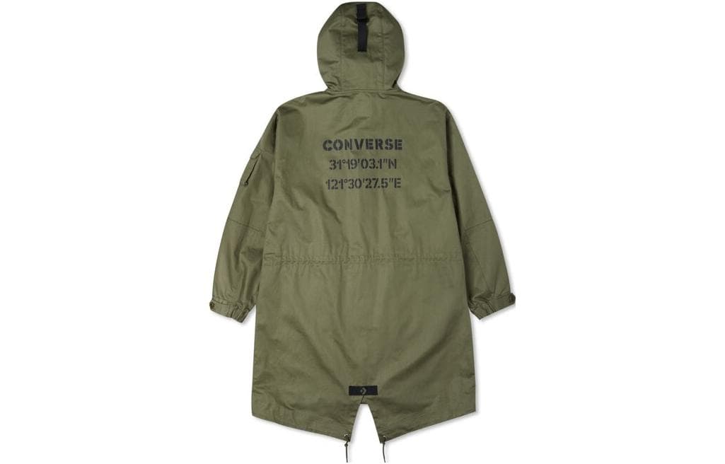 Зимняя куртка Converse Long Sleeve Down Jacket Green - изображение 2
