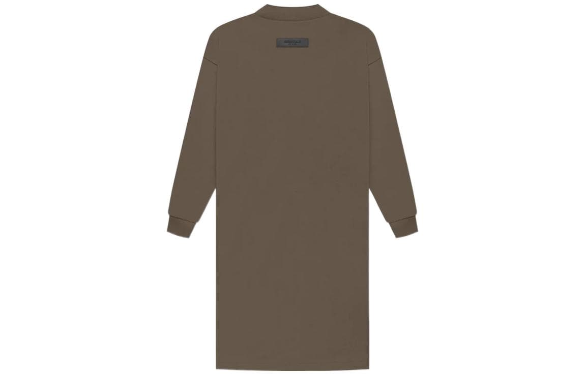 Fear of God Essentials FW22 KIDS LS TEE DRESS Off Wood - изображение 2