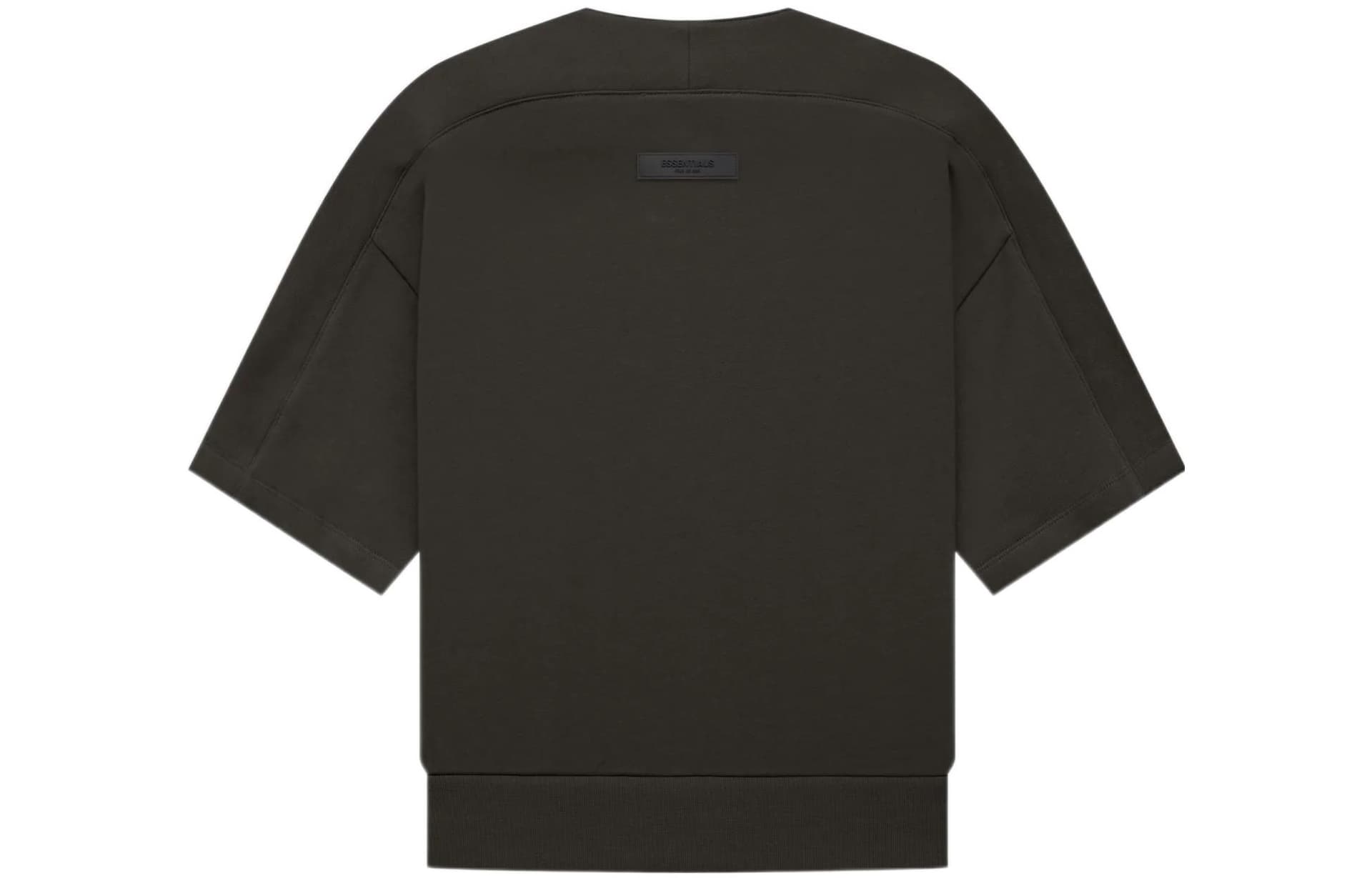 Футболка Fear of God Essentials FW22 Kids Baseball Henley Off Black T - изображение 2