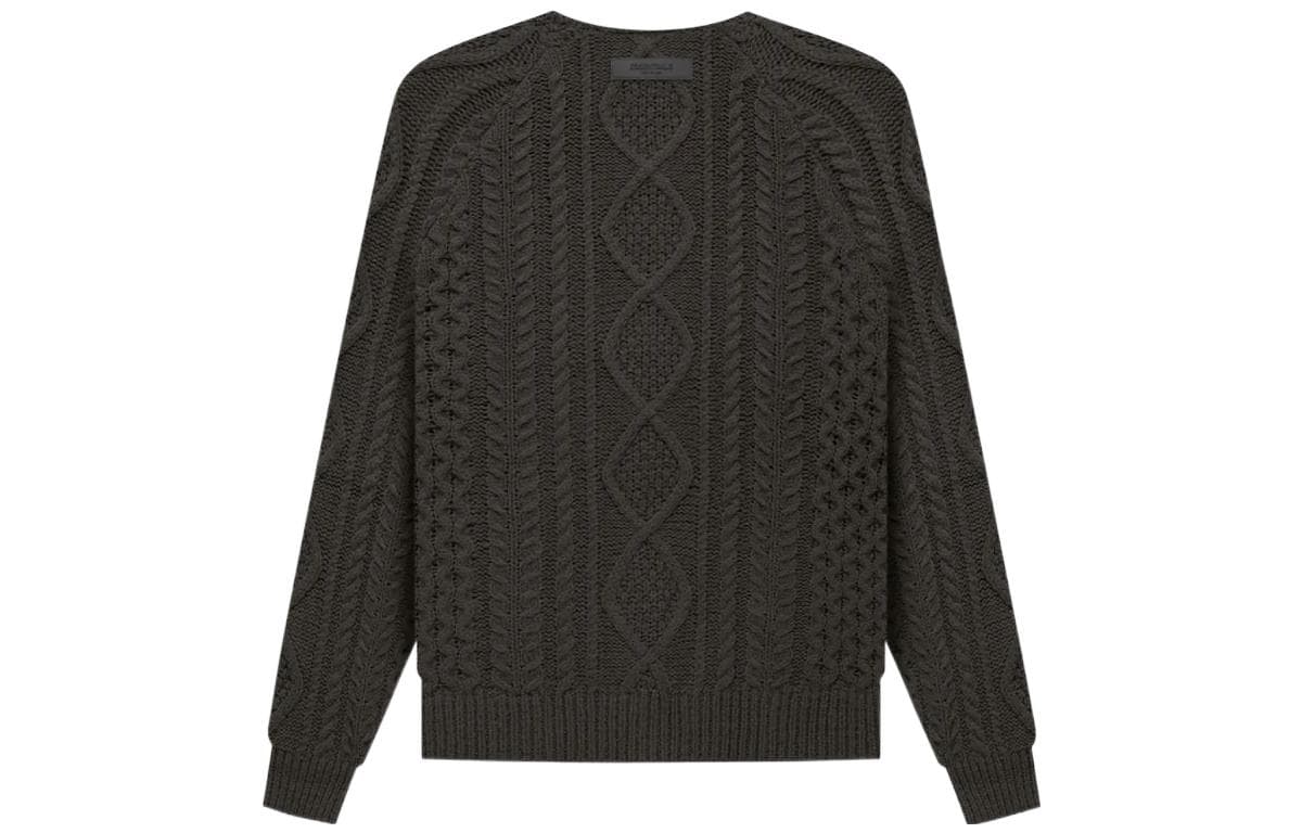 Кофта Fear of God Essentials FW22 Cable Knit Off Black - изображение 2