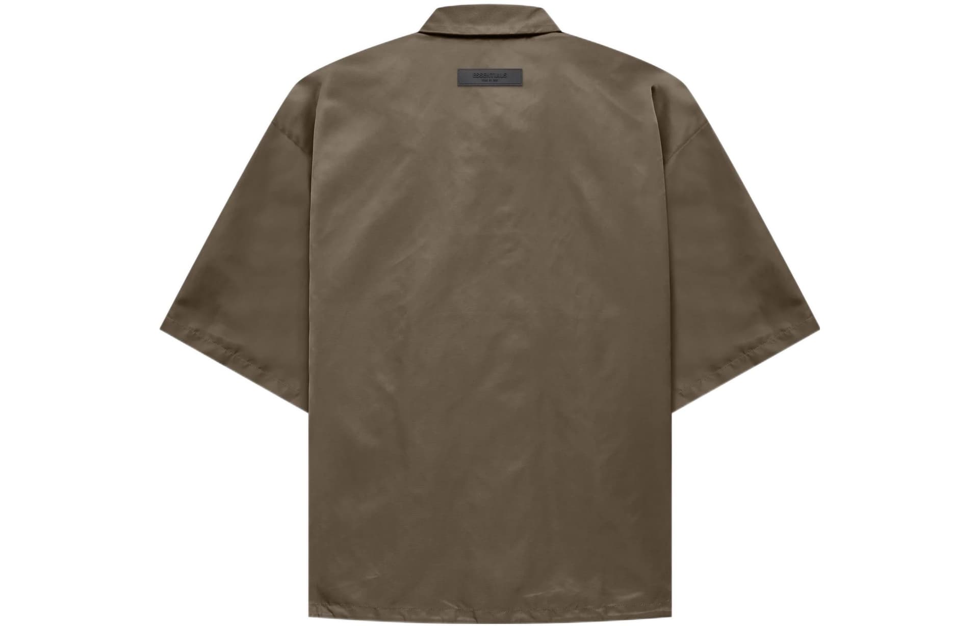 Рубашка Fear of God Essentials FW22 Ss Nylon Shirt Wood - изображение 2