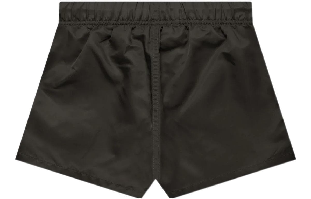 Fear of God Essentials FW22 Kids Nylon Running Shorts Off Black Logo - изображение 2