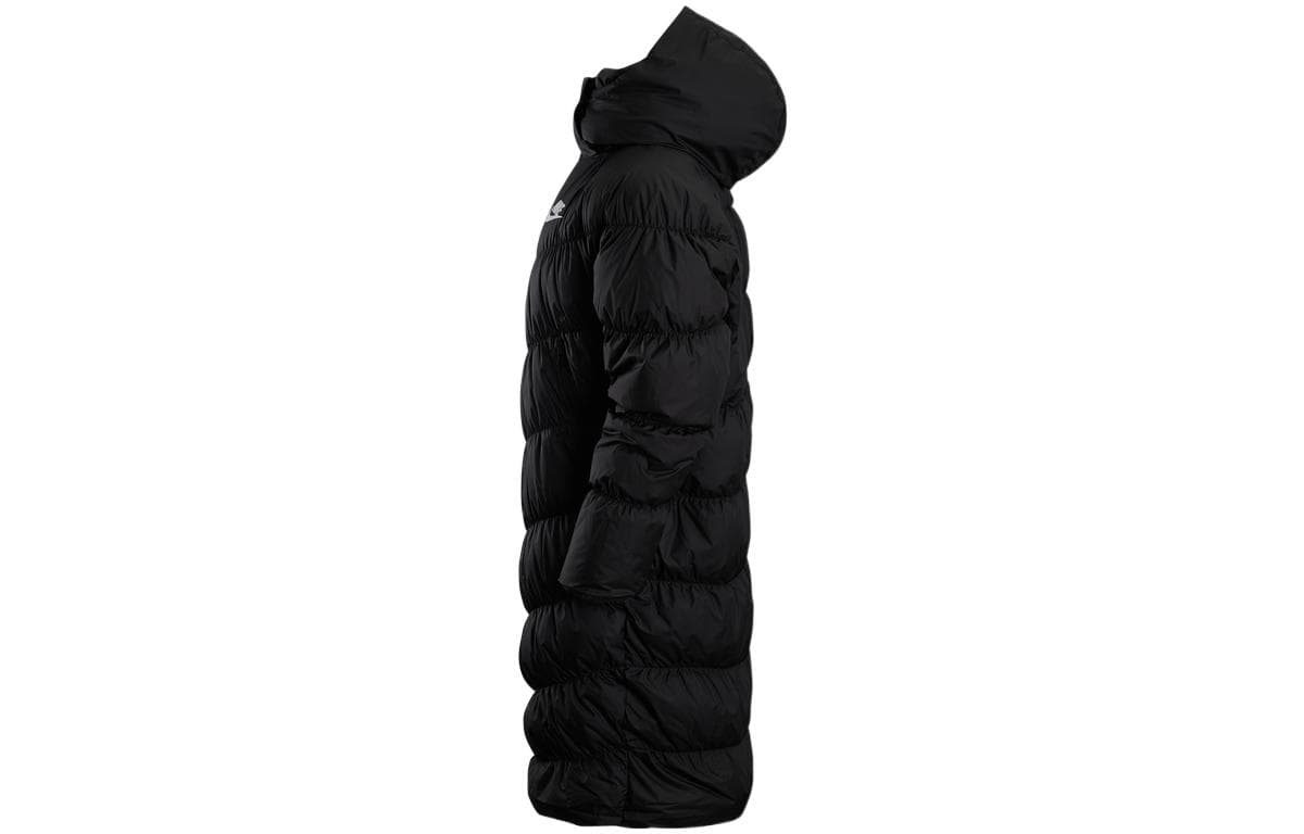 Пуховик Nike Long Hooded Down Jacket Contrast Logo Black - изображение 3