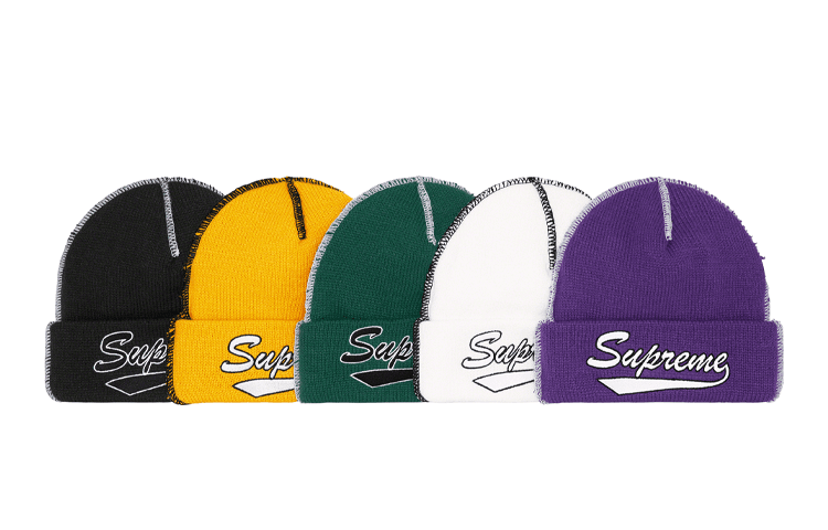 Шапка Supreme Week 6 Contrast Stitch Beanie - изображение 1