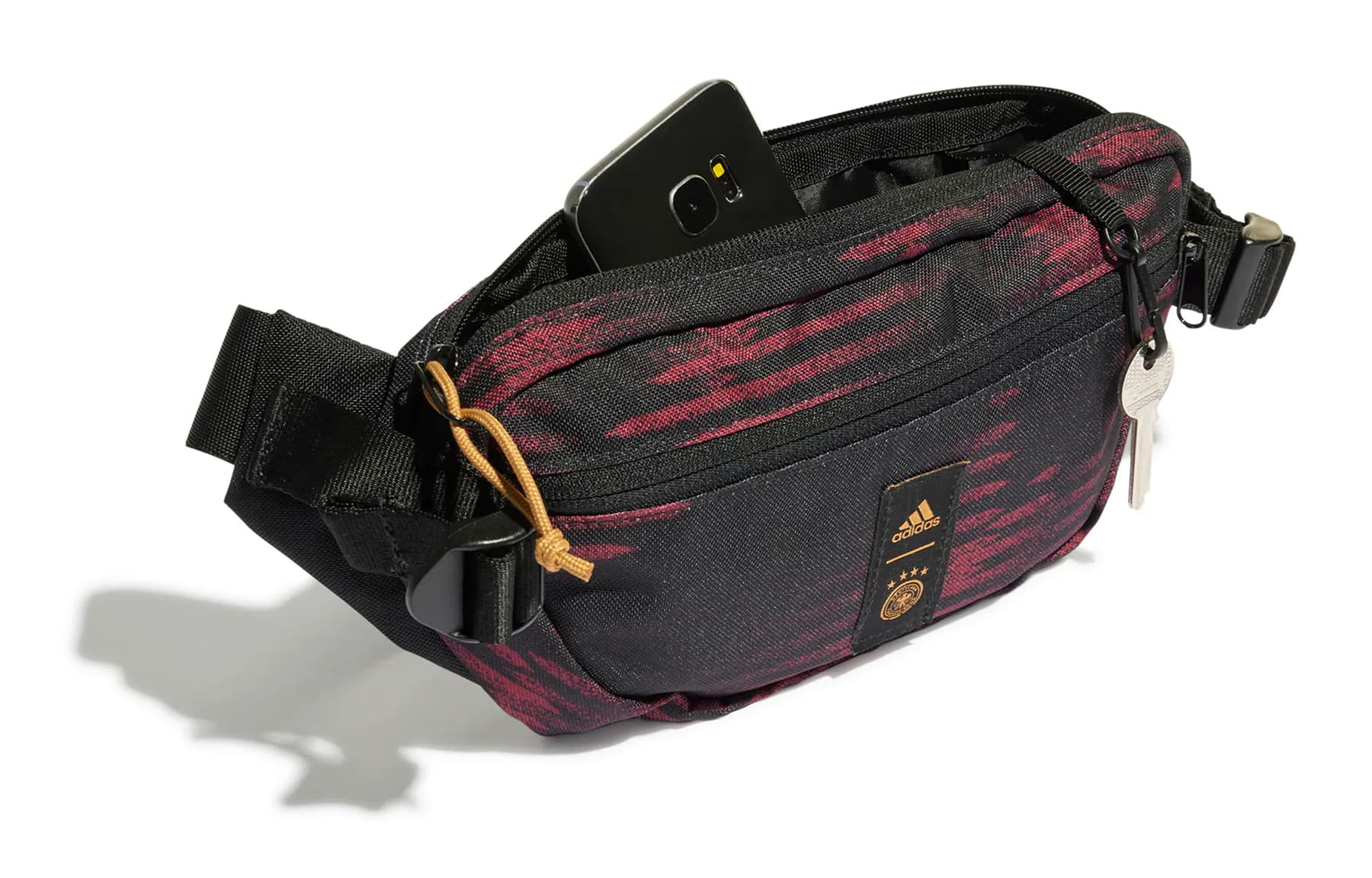 Поясная сумка adidas DFB Crossbody Black Gold - изображение 4